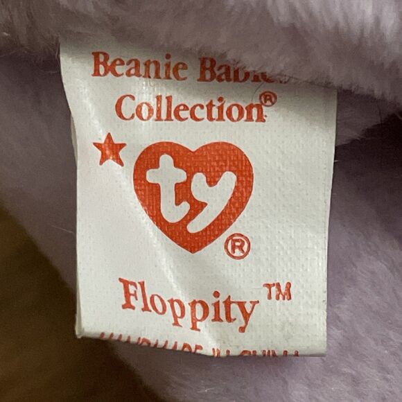 TY Lot of 6 1990s Retired Bunny Beanie Babies Floppity Hippie Nibbler Hippity - Picture 5 of 15